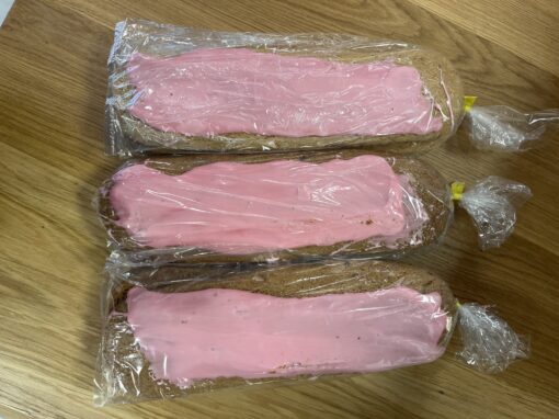Suikerkoek met roze fondant