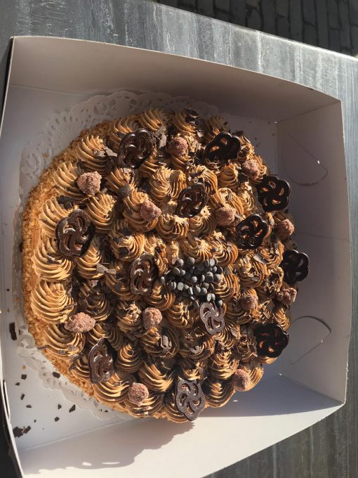 Mocca chocolade taart (12pers)