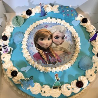 Wonderbaarlijk Frozen/Elsa taart 14 personen - Bakkerij Wijnsma QE-85