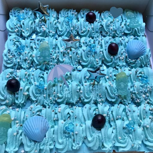 Geboorte oranjekoek jongen 20 stukjes