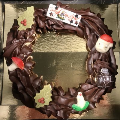 chocolade kerstkrans puur